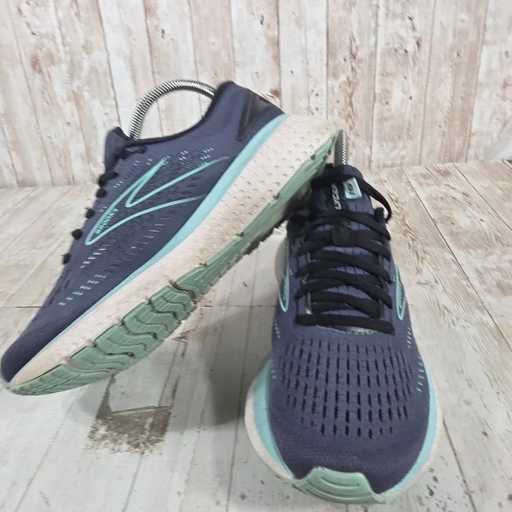 Brooks Glycerin 19 Womens Running Shoes Navy Aqua 1203431B473‎ Size 7
